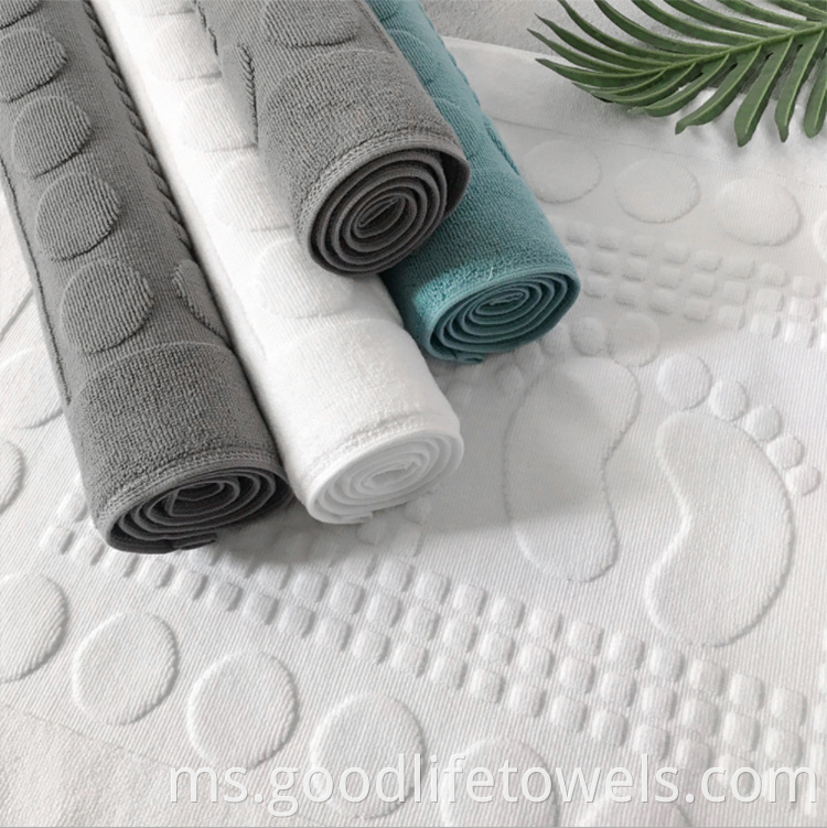 Hotel Cotton Slip Resistant Towel Doormat Bath Mats